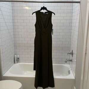 NWT - Antonio Melani Hunter green wide legged full length romper!